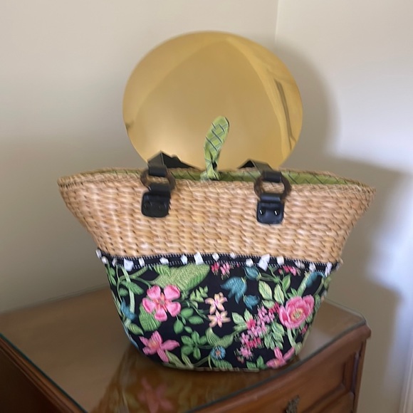 Vera Bradley Bags Vera Bradley Straw Beach Bag Euc Poshmark